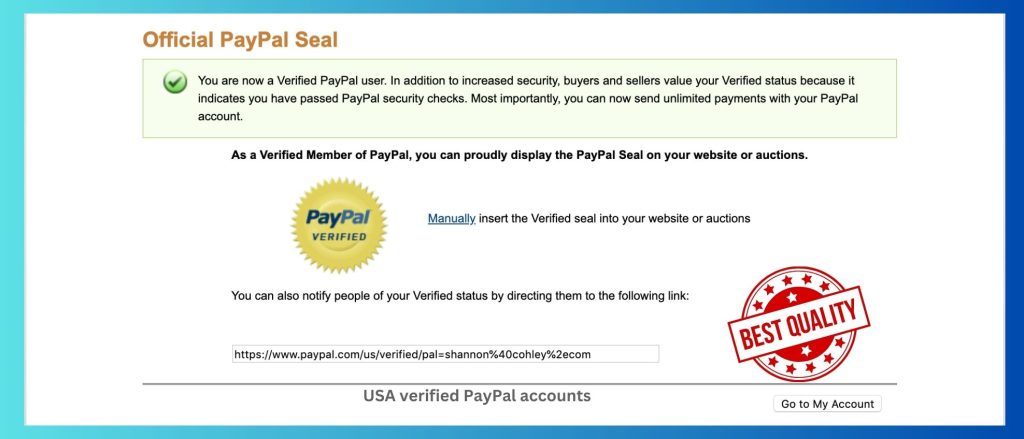 Buy Verified PayPal Accounts